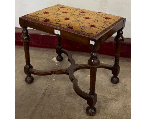 A Victorian mahogany piano stool 