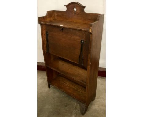 An Arts and Crafts oak students bureau 