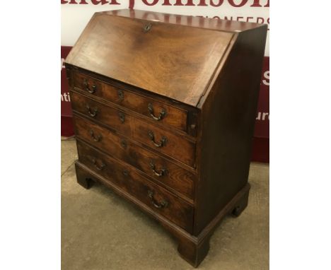 A George III mahogany bureau 