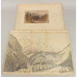 19th Century English School, 'Chateau de St Andre, Nice', watercolour, inscribed and dated 18th