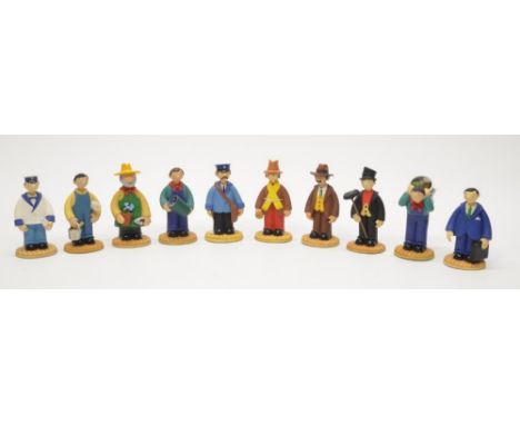 10 boxed Robert Harrop Camberwick Green figures:CG03 Jonathan Bell (Farmer)CG33 Roger Varley (Chimney Sweep) CG34 Raggy Dan (