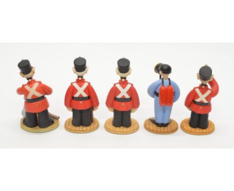 6 boxed Robert Harrop Camberwick Green soldier figures:CG17 Sgt Major GroutCG18 Soldier CG65 Private Armitage (Driver)CG60 Th