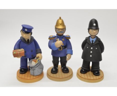 Three large scale boxed ltd.ed Robert Harrop Camberwick Green figure models H24cmCGL02 PC McGarry, 149/2500CGL03 Captain Flac