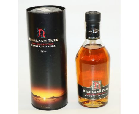 Highland Park aged 12 years single malt Scotch whisky, 70cl, 40%, one bottle in carton 