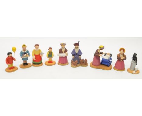 9 boxed Robert Harrop Camberwick Green figures:CG04 Mrs HoneymanCG20 Mary MurphyCG28 Mrs LovelaceCG54 Winnie FarthingCG59 Dor