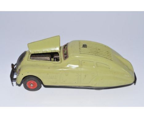 Schuco Kommando Anno 2000 tinplate clockwork car, pre-war "Made In Germany". Tested and runs quite well but would benefit fro