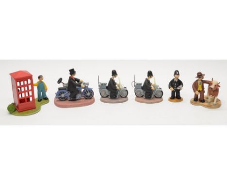 6 boxed Robert Harrop Camberwick Green models:CG32 PC McGarry on motorbikeCG32 PC McGarry on motorbike (cracked clear visor, 