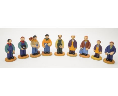9 boxed Robert Harrop Camberwick Green figures:CG23 Chippy Minton (Carpenter)CG24 Nibs Minton (Apprentice) CG50 Walter Harkin