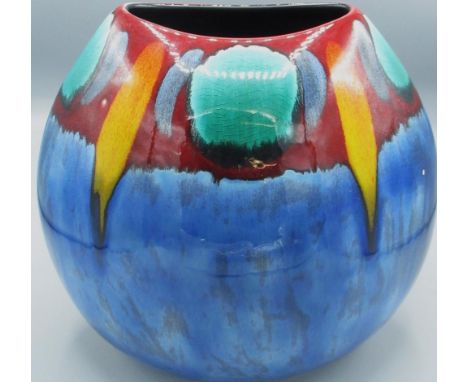 Poole pottery Infusion vase, H26cm W37cm 