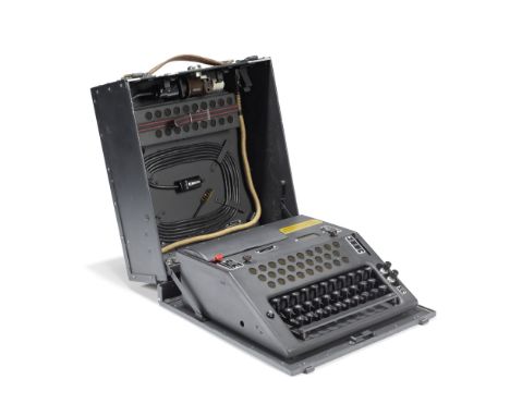 A NEMA TD 626 CIPHER MACHINE,  SWISS MID-20TH CENTURY,maker's plate numbered TD 626,  the 10-wheel cipher machine used by the