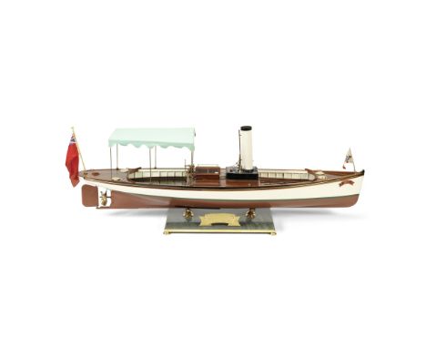 A RADIO-CONTROLLED SCALE MODEL OF THE STEAM LAUNCH 'BAT', ENGLISH, 20TH CENTURY,Built by K.N. Townsend of Cumbria in 1985, to