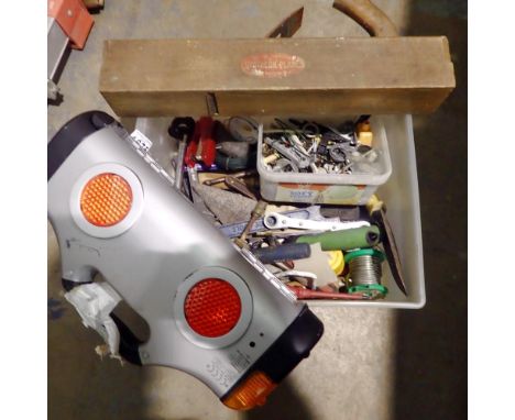 Box of mixed tools and hardware. Not available for in-house P&amp;P 