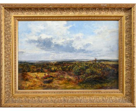 ALEXANDER FRASER JNR RSA RSW (SCOTTISH 1828 - 1899), EARLY SPRING GORSE IN BLOOM oil on canvas, signed, titled versoframedima