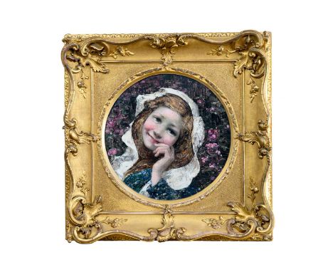 EDWARD ATKINSON HORNEL (SCOTTISH 1864 - 1933), ROSY CHEEKS  oil on canvas, signed and dated 1915framed and under glassimage s