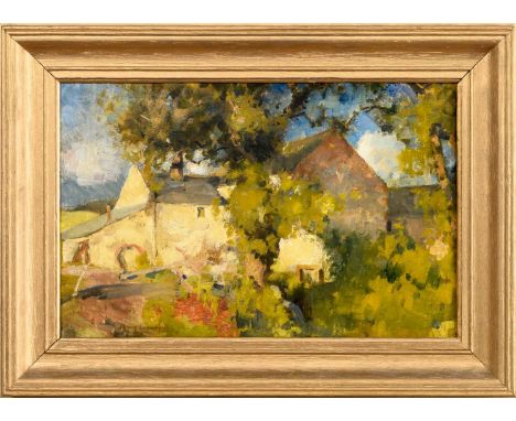 JAMES PATERSON PRSW RSA RWS (SCOTTISH 1854 - 1932), COPELAND MILL oil on board, signedframedimage size 29cm x 45cm, overall s