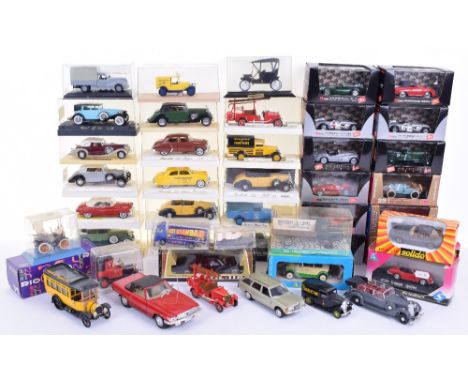 Quantity of Various Diecast Toys Including : 12 x Brumm models-R39 Bugati Brescia,R101 Jaguar XK120,R114 Bentley, R163 Jaguar