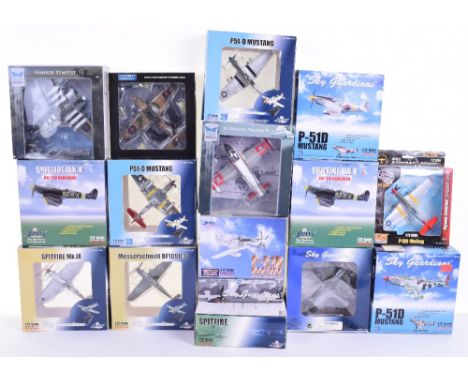 Fifteen 1:72 Scale Aircraft Models, APF007 War Master Defiant, 2 x Sky Max Models Hawker Tempest,Jet Provost Trainer T5, 8 x 