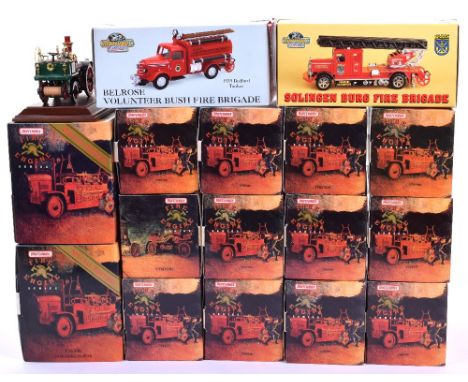 Seventeen  Matchbox Models Of Yesteryear Fire Engine Series,YYM35187, YYM37636, YYM37635, YYM35188, YYM37632, YYM37633, YYM35