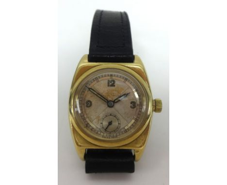 Rolex Oyster, Imperial Chronometer a 9ct gold Gents wristwatch, screw back plate numbered 42874 3116.