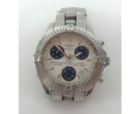 Breitling, a gents stainless steel Colt Chronometer wristwatch, No73350.