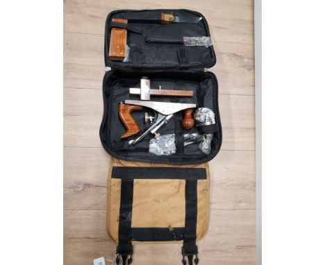 A TOOL BAG CONTAINING FAITHFULL TOOLS INC PLANER ETC