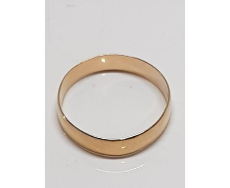 HALLMARKED 18CT GOLD RING 1.7G SIZE N