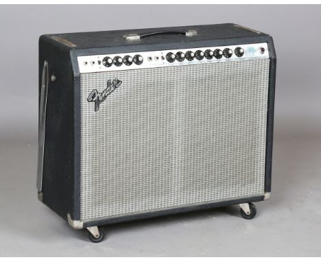 A 1979 Fender silverface Twin Reverb guitar amplifier, serial number 'A979521', fitted with 2 x 12-inch Celestion Lead 80 spe