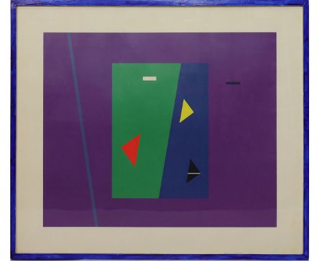 Vordemberge-Gildewart, Friedrich (1897 Osnabrück - Köln 1981) Farbserigraphie nach dem Ölgemälde "Composition Nr. 156" aus de