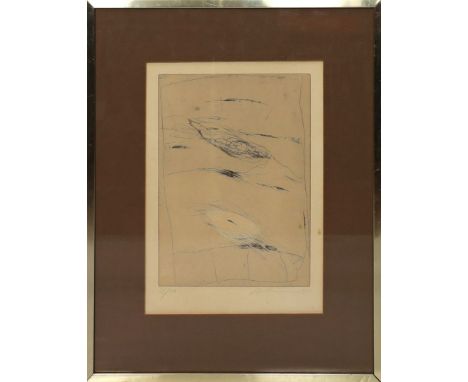 Bohrmann, Karl Heinz (1928-1998) Ohne Titel. Radierung (Altersspuren, l. stockfleckig), re. u. mit Bleistift sign. und dat. (