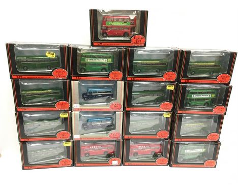 17 x EFE 1/76 scale diecast buses, mostly London Transport. M and boxed. 