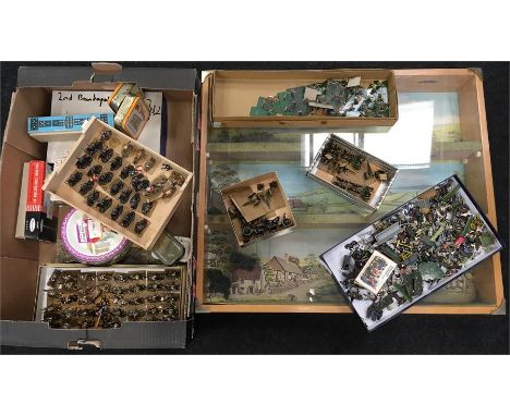 Good quantity of wargaming figures, mostly painted plastic with a small selection of metal, includes Heavy Cavalry Brigade, I