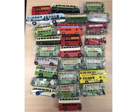 Quantity of Dinky and other modified/ restored buses. Overall G-G+, unboxed. (26)