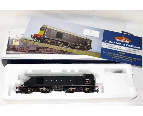 BACHMANN 32-026K 'Watermans Railways' Black Class 20 # 20188. DCC ready. Mint Boxed with Instructions and unopened Accessory 