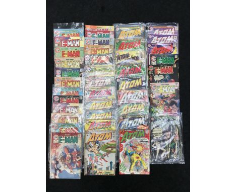 Quantity of Superman DC The Atom comics, c.1960s, includes No.s 2-13 (missing No.8). Together with a selection of Charlton E-