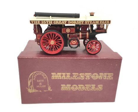 Milestone Model No.1 Burrell Showmans Engine '25th Great Dorset Steam Fair' model. Limited edition 269/500. Overall VG, some 