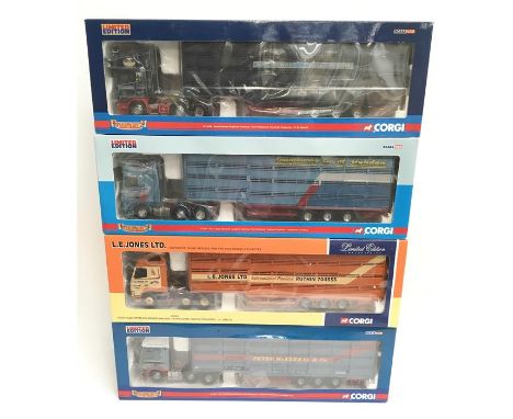 Four Corgi 1/50 scale Livestock Transporters: CC13614 DAF CF Houghton Parkhouse 'The Professional'- P.McKerral & Co.; CC12424