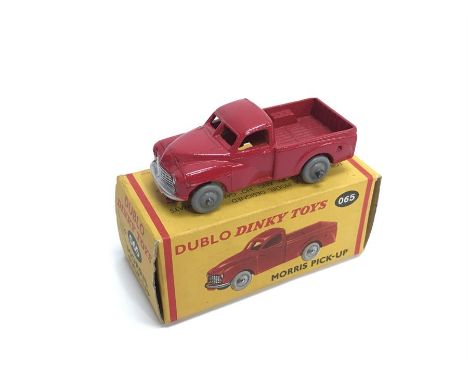 Dinky Dublo 65 Morris Pick-Up. VG (some light chipping) in E box (price in pen to one end flap). 