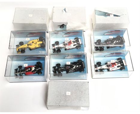 Ten Minichamps 1/43 scale Takuma Sato Collection models: No.1-7, No.9 and additional No.2, No.5. M and boxed. 