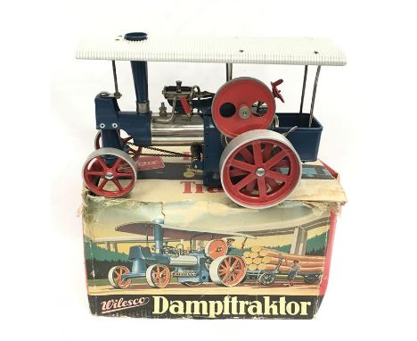 Wilesco Dampftraktor Traction Engine. Appears VG in F box. 
