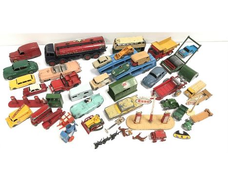 Quantity of Dinky, Matchbox and other diecast models, includes Corgi Fiat 1800 in mustard with yellow interior and Dinky Jagu