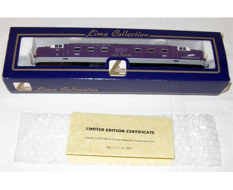 LIMA 205260 ex Class 55 Deltic 'Gordon Highlander' in Porterbrook Purple Livery # D9016. Mint in an Excellent Box with a Cert