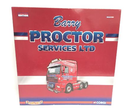 Corgi Hauliers of Renown CC99169 Barry Proctor Services Ltd. 1/50 scale set comprising Scania Topline Sided Crane Trailer & B
