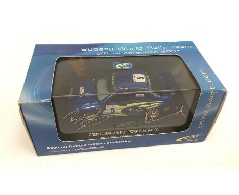 Prodrive Subaru World Rally Team Official Collection 2001 1/43 scale Subaru WRC Portugal - Italy model, limited edition 1238/