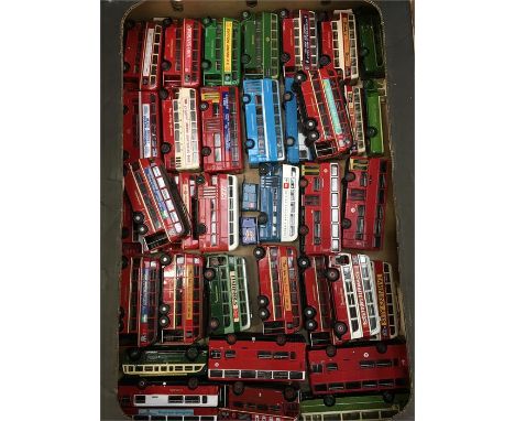 Quantity of Corgi and EFE 1/76 scale diecast buses, includes London Transport. Appear overall VG and all unboxed. (35)