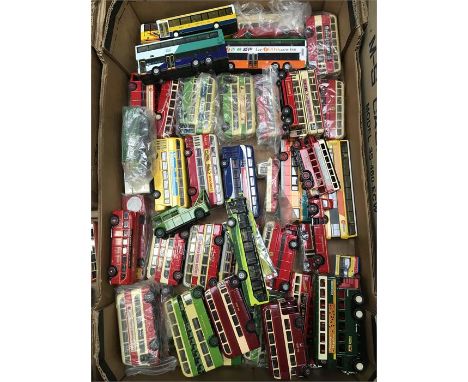 Quantity of EFE 1/76 scale and other diecast buses, includes London Transport. Mostly appear VG (some modified) and all unbox