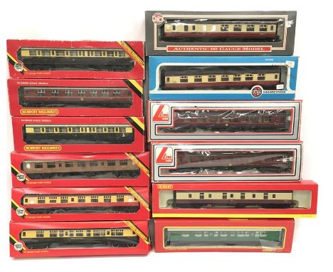 HORNBY/LIMA/AIRFIX/ DAPOL - !2 x Coaches - Hornby GWR R429 x 2 and R931 GWR Colletts, R433 LMS Stanier, R939 LNER Thompson, R