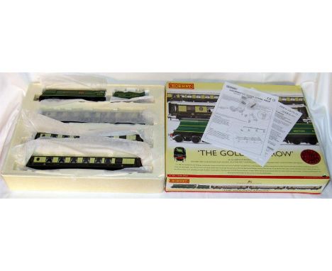 HORNBY R2369 'The Golden Arrow, Train Pack comprising a BR Malachite Green Battle of Britain 4-6-2 # 34074 (before naming in 