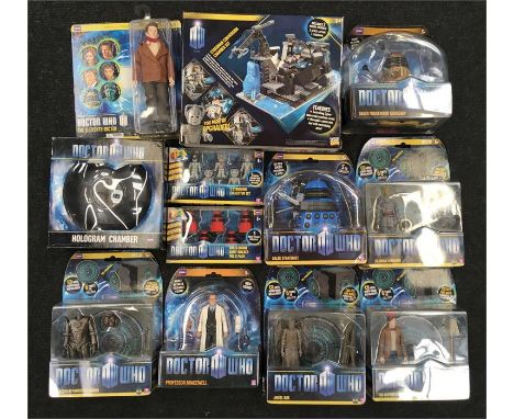 12 x Character Doctor Who action figures/ toys, includes Cyberman Conversion Chamber Set with Dalek Drone Army Builder Pack a