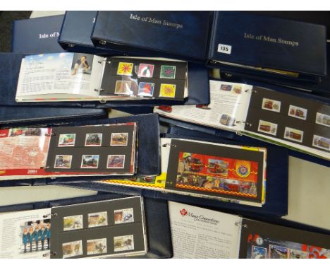 FIFTEEN SIMILAR BLUE ALBUMS OF ISLE OF MAN FIRST DAY COVERS each folder titled 'Isle of Man Stamps' (15) Provenance: the foll