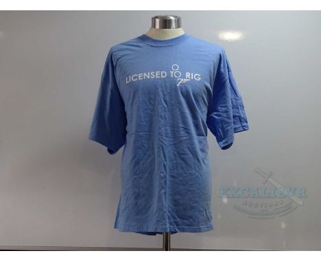 JAMES BOND : QUANTUM OF SOLACE (2008) (3 in lot) - Production Crew Issued Clothing: A group of three t-shirts comprising a bl